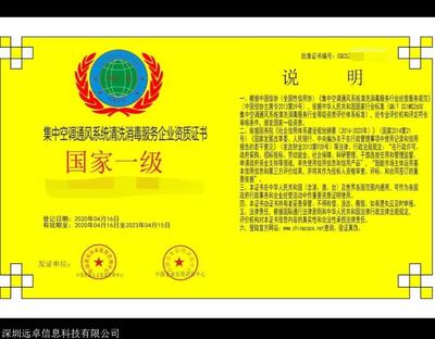 集中空调系统清洗消毒服务企业资质等级证书办理全攻略